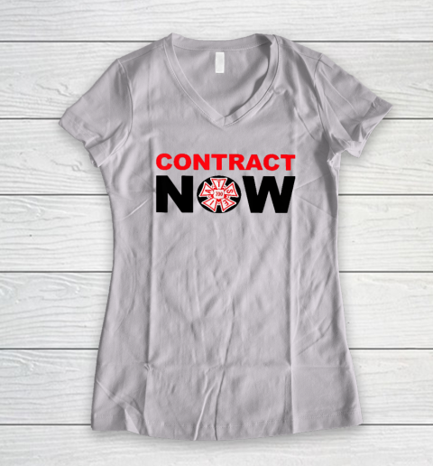 Contract Now Shirt, Fair Contract Now 2023 Shirt T Shirt Women's V-Neck T-Shirt