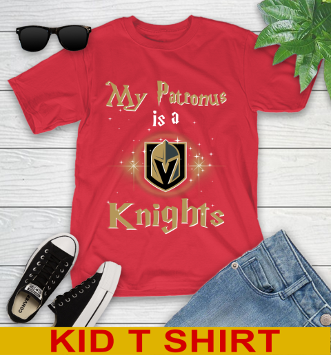 NHL Hockey Harry Potter My Patronus Is A Vegas Golden Knights Youth T-Shirt 11