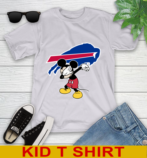 Buffalo Bills NFL Football Dabbing Mickey Disney Sports Youth T-Shirt 5