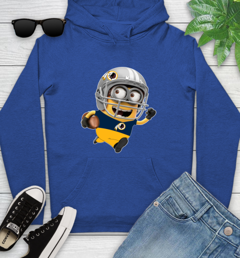 NFL Washington Redskins Minions Disney Football Sports Youth Hoodie 9