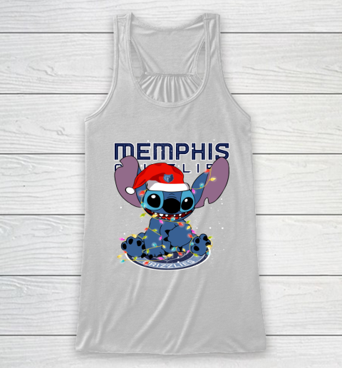 Memphis Grizzlies NBA noel stitch Basketball Christmas Racerback Tank