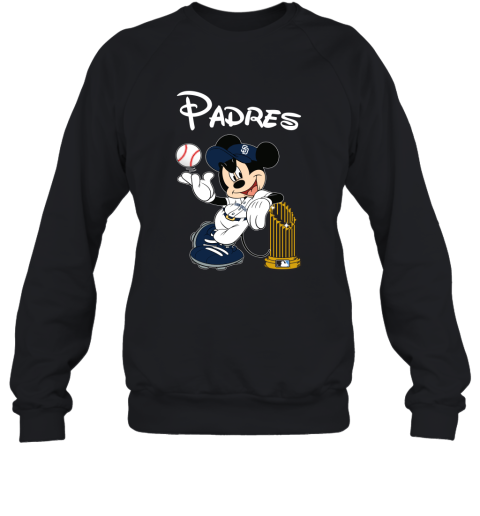 San Diego Padres Mickey Taking The Trophy Mlb 2019 Sweatshirt