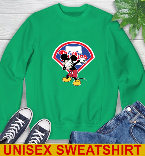 Philadelphia Phillies MLB Baseball Dabbing Mickey Disney Sports Sweatshirt 6