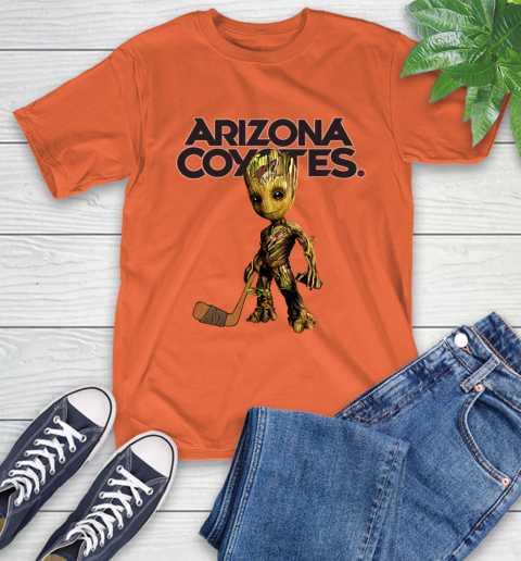 Arizona Coyotes NHL Hockey Groot Marvel Guardians Of The Galaxy T-Shirt 5