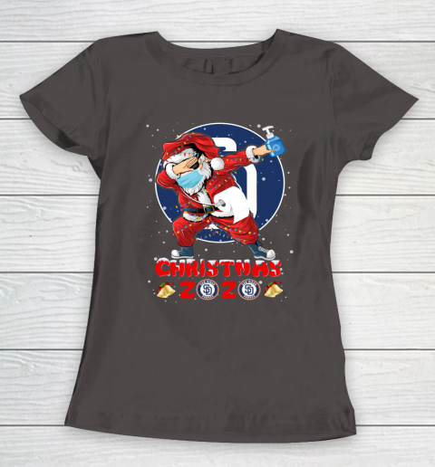 San Diego Padres Funny Santa Claus Dabbing Christmas 2020 MLB Women's T-Shirt 7