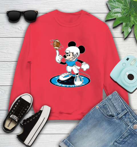 NFL Football Carolina Panthers Cheerful Mickey Disney Shirt Sweatshirt 10