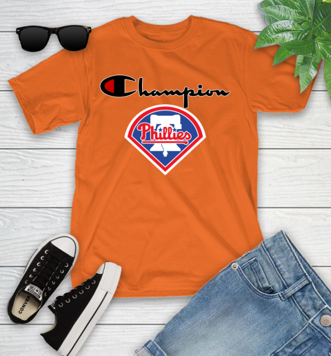 MLB Baseball Philadelphia Phillies Champion Shirt Youth T-Shirt 4