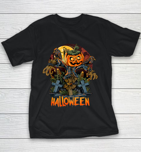 Pumpkin Man Character for Halloween Youth T-Shirt