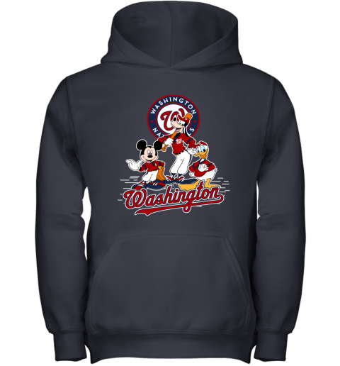 MLB Washington Nationals Mickey Mouse Donald Duck Goofy Baseball T