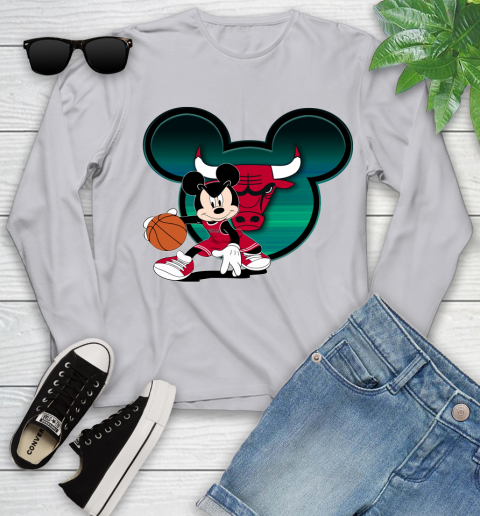 NBA Chicago Bulls Mickey Mouse Disney Basketball Youth Long Sleeve 5