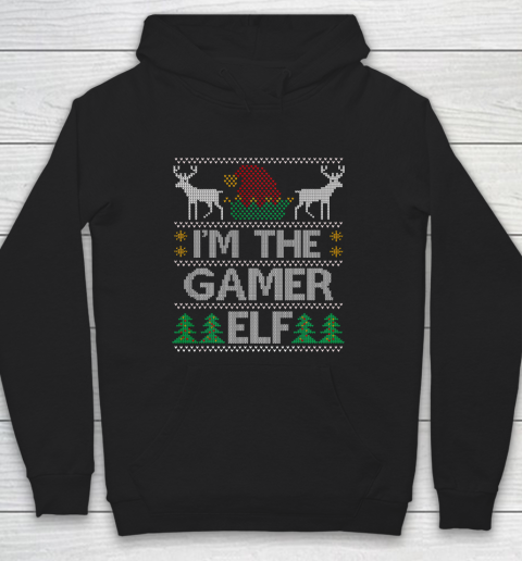 Gamer Elf Matching Family Group Christmas Hoodie