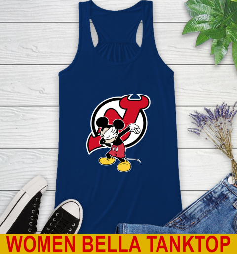 New Jersey Devils NHL Hockey Dabbing Mickey Disney Sports Racerback Tank 10 New Jersey Devils NHL Hockey Dabbing Mickey Disney Sports Racerback Tank - Image 10