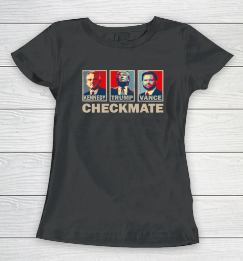 Trump Vance Kennedy Checkmate 2024 Election Republican Women's T-Shirt