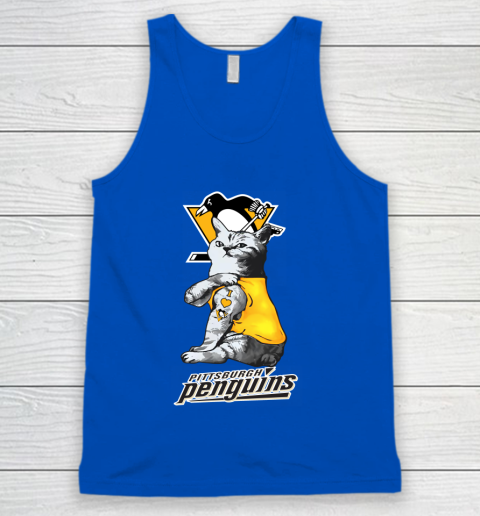 NHL My Cat Loves Pittsburgh Penguins Hockey Tank Top 4