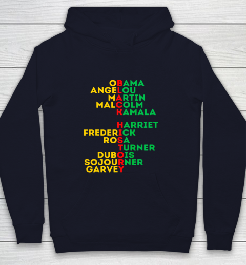 Black History Month Dream Like Leaders African American Love Youth Hoodie 2