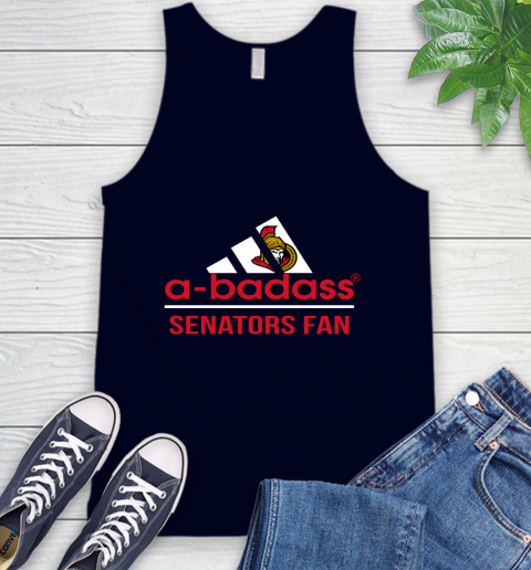 NHL A Badass Ottawa Senators Fan Adidas Hockey Sports Tank Top 2