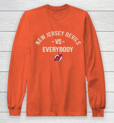 New Jersey Devils Vs Everybody Long Sleeve T-Shirt 3