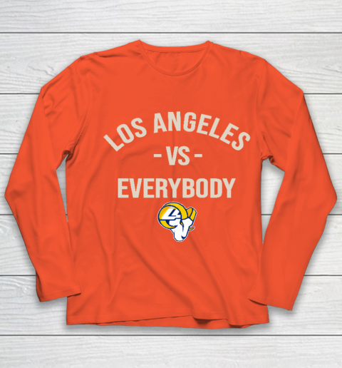 Los Angeles Rams Vs Everybody Youth Long Sleeve - Image 4