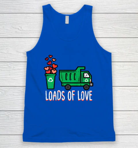 Kids Valentines Day Garbage Truck Loads Of Love Tank Top 3