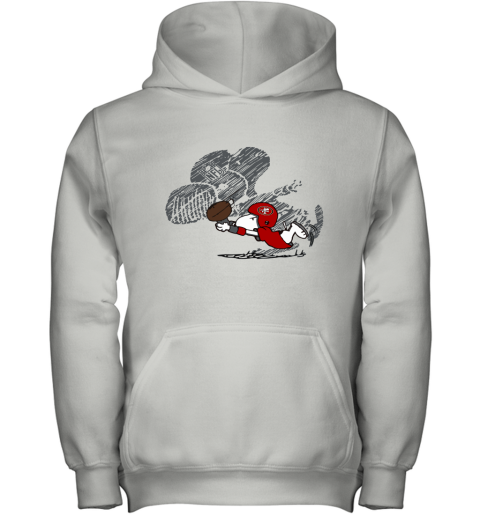San Fracisco 49ers Snoopy Plays The Football Game Youth Hoodie