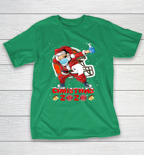 Cleveland Browns Funny Santa Claus Dabbing Christmas 2020 NFL T-Shirt 5