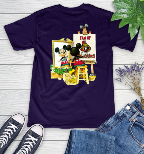NHL Hockey Ottawa Senators Mickey Drawing Shirt 74