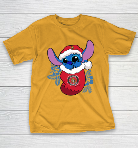 Ottawa Senators Christmas Stitch In The Sock Funny Disney NHL T-Shirt 4