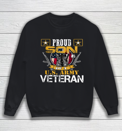 Veteran Shirt Vintage Proud Son Of A U S Army Veteran Sweatshirt