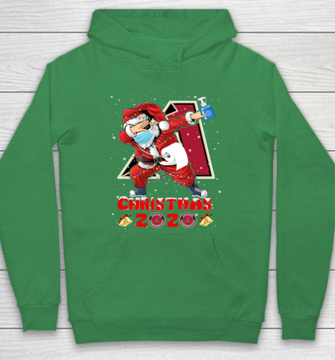 Arizona Diamondbacks Funny Santa Claus Dabbing Christmas 2020 MLB Hoodie 5