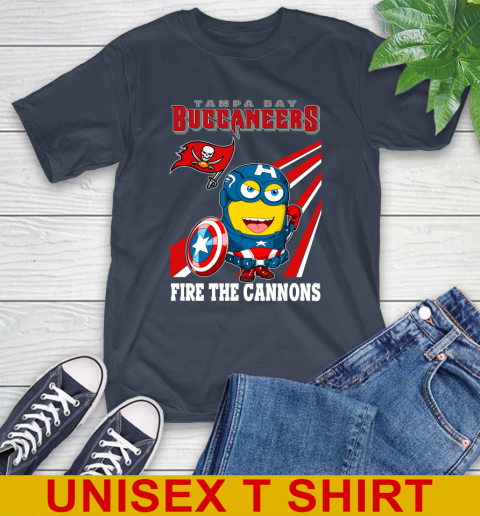 NFL Football Tampa Bay Buccaneers Captain America Marvel Avengers Minion Shirt T-Shirt 3