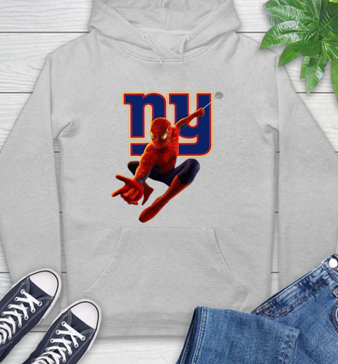 NFL Spider Man Avengers Endgame Football New York Giants Hoodie 6