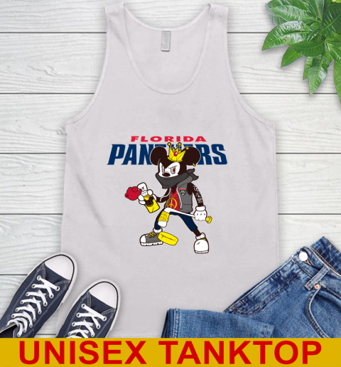 Florida Panthers NHL Hockey Mickey Peace Sign Sports Tank Top