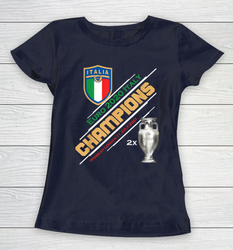 Italy Champions 2020 Euro Forza Azzurri Italia Football Women's T-Shirt 2