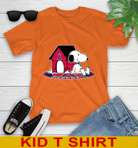 MLB Baseball Los Angeles Angels Snoopy The Peanuts Movie Shirt Youth T-Shirt 7