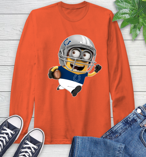 NFL Indianapolis Colts Minions Disney Football Sports Long Sleeve T-Shirt 5