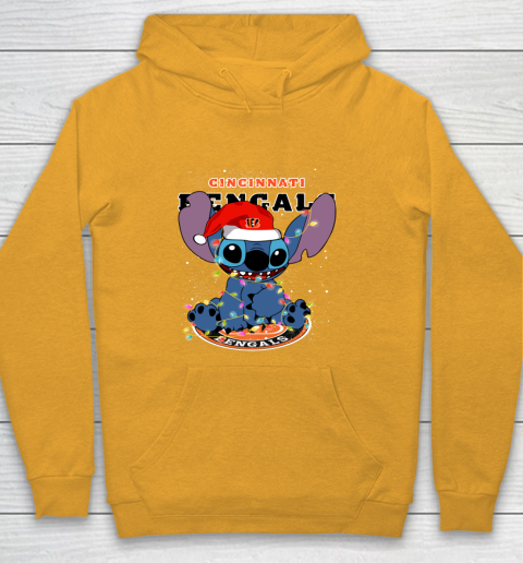 Cincinnati Bengals NFL Football noel stitch Christmas Youth Hoodie 2