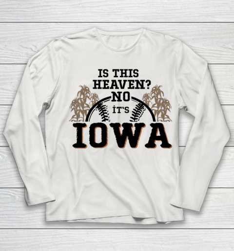 Is This Heaven No It's Iowa Baseball Youth Long Sleeve 8