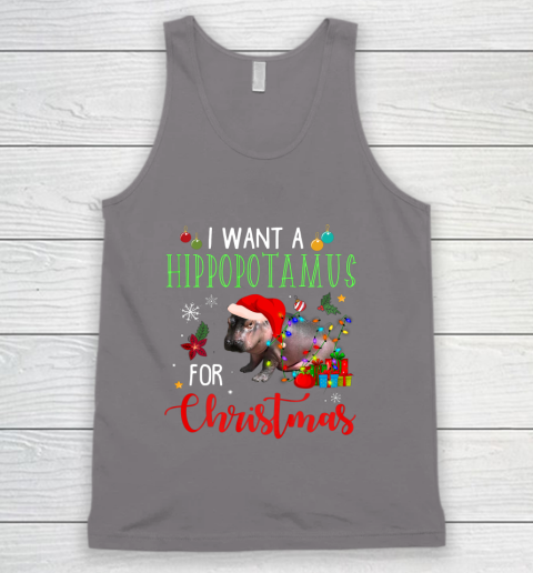 I Want A Hippopotamus For Christmas Hippo Fiona Tank Top 6