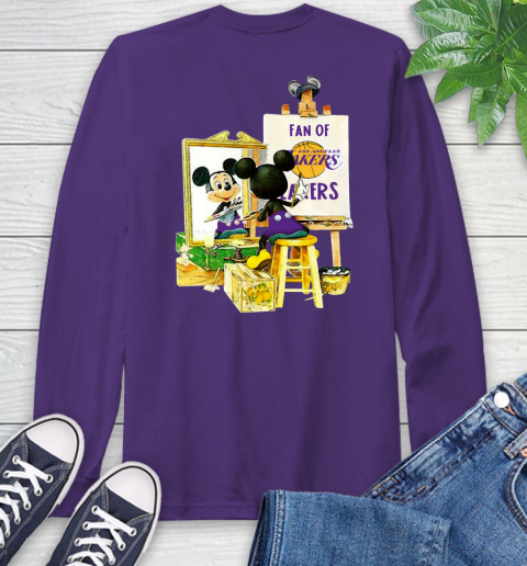 NBA Basketball Los Angeles Lakers Mickey Drawing Shirt 59 NBA Basketball Los Angeles Lakers Mickey Drawing Shirt - Image 59