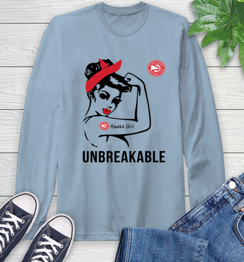 NBA Atlanta Hawks Girl Unbreakable Basketball Sports Long Sleeve T-Shirt 6