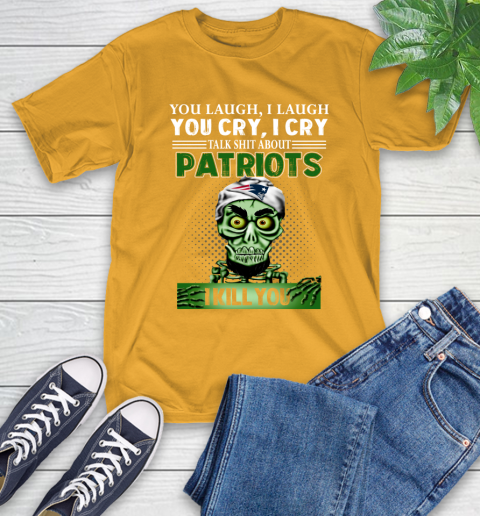 NFL Talk Shit About New England Patriots I Kill You Achmed The Dead Terrorist Jeffrey Dunham Football T-Shirt 2