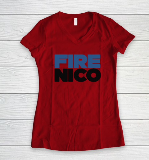 Fire Nico Women's V-Neck T-Shirt 5