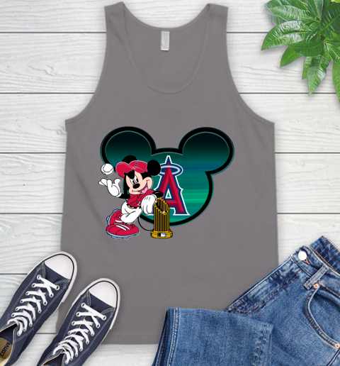 MLB Los Angeles Angels The Commissioner's Trophy Mickey Mouse Disney Tank Top 7