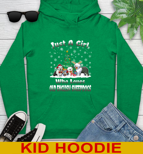 Christmas Just a girl who love old english sheepdogs dog pet lover 276