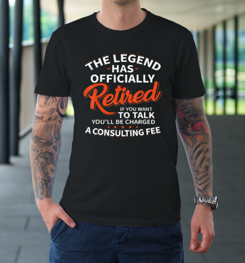 The Legend Has Retired Men Officer Officially Retirement T-Shirt