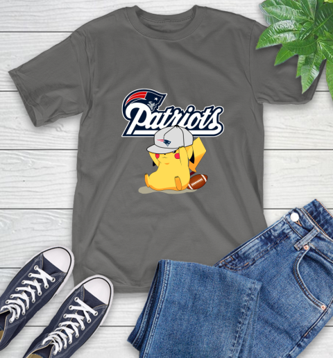 NFL Pikachu Football Sports New England Patriots T-Shirt 9