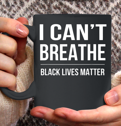 Bubba Wallace I Can't Breathe Black Lives Matter Ceramic Mug 11oz