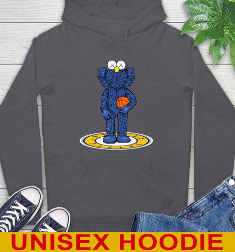 NBA Basketball Indiana Pacers Kaws Bff Blue Figure Shirt Hoodie 7