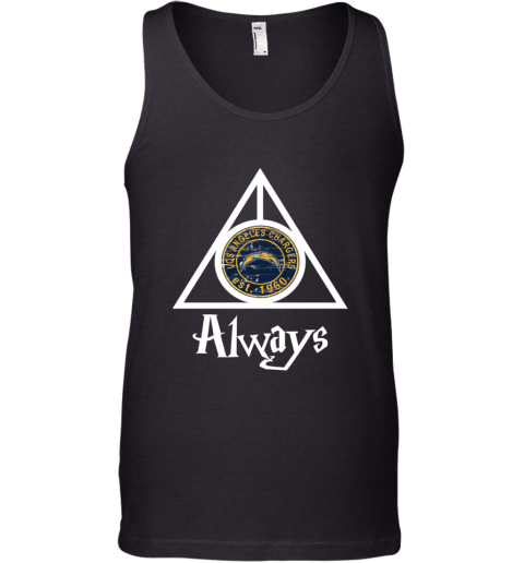 Always Love The Los Angeles Chargers x Harry Potter Mashup NFL qmot always love the los angeles chargers x harry potte unisex tank 17 front black