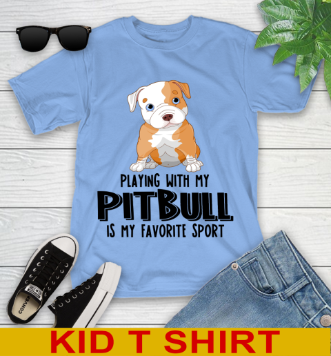 Playing with my pitbull is my favorite sport 95